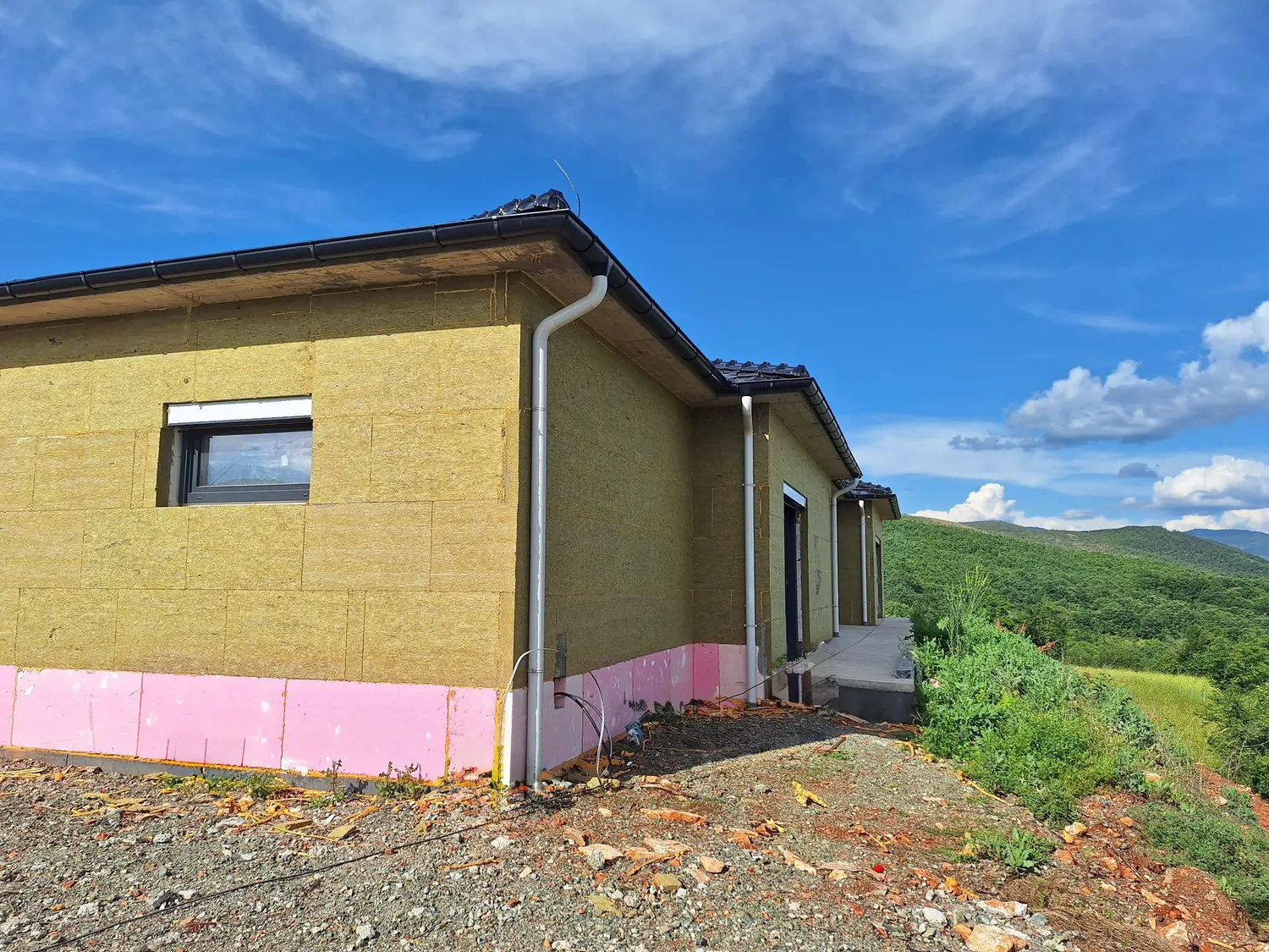 House exterior insulation phase